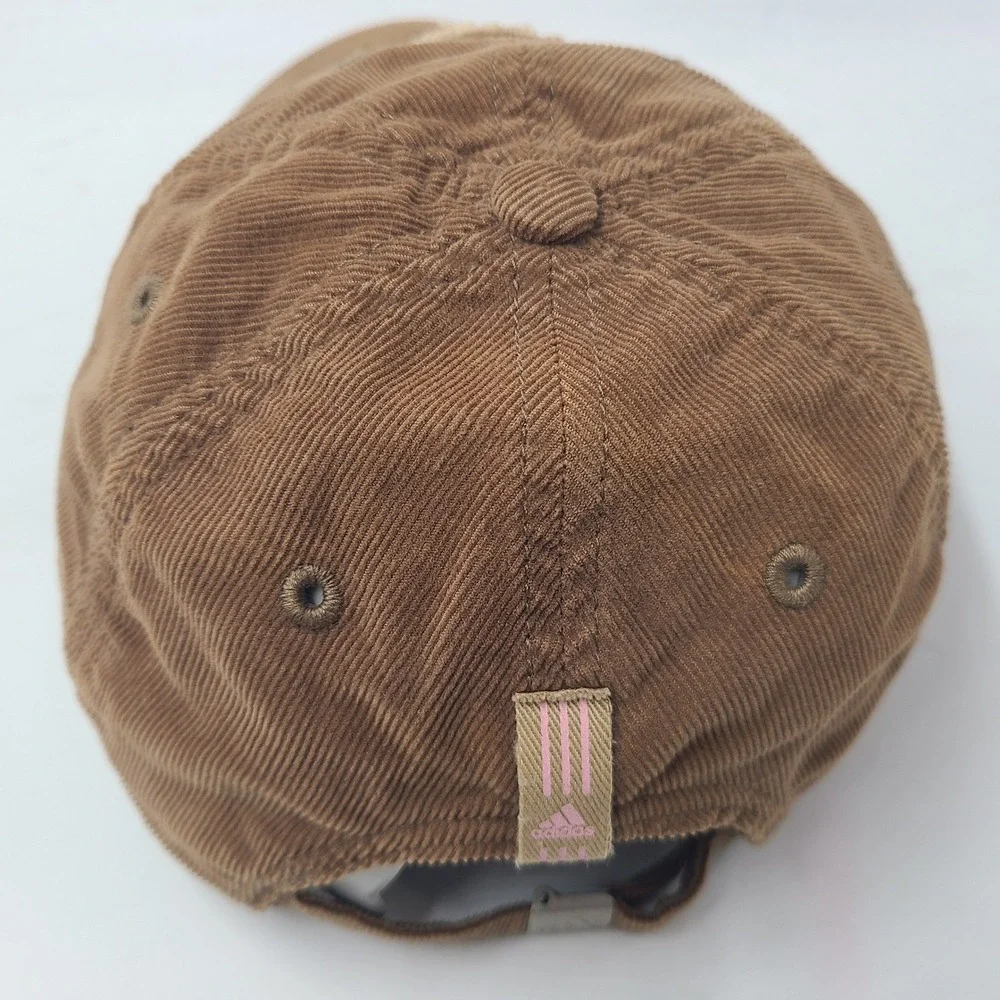 Women Boise State Broncos Hat Strapback (Fits Small) Adidas Brown Pink‎ Corduroy